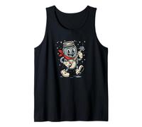 Banjo Playing Moonshine Jar Cute Banjo Picker Music Camiseta sin Mangas