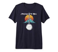 Banjo Retro de Las Montañas Rocosas My Grass is Blue Bluegrass Camiseta Premium