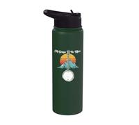 Banjo retro de las Montañas Rocosas My Grass is Blue Bluegrass Stainless Steel Insulated Water Bottle