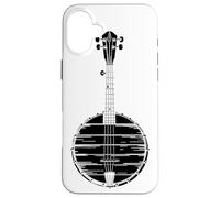 Banjo Sketch Country Music Bluegrass Band Carcasa para iPhone 16 Plus