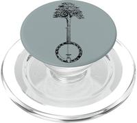 Banjo Tree Minimalist Design Vintage Nature & Music Graphic PopSockets PopGrip para MagSafe
