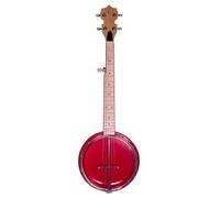 Banjolele Bones BB500R 5 cuerdas Rojo Tamaño tenor 507mm, parche y aro de plástico
