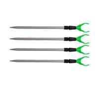 Bank Fishing-Rod-Holder - 4-Piece Telescopic Shore Fishing-Rod-Holder Set, Adjustable Ground Rod-Brackets, Durable Outdoor Angling Accessories | Lake Use During Bank Fishing-And Outdoor Adventures