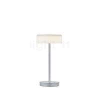 Bankamp Button, lámpara de sobremesa con pie LED, aluminio anodizado