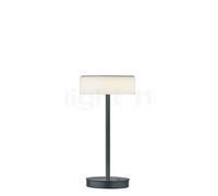 Bankamp Button, lámpara de sobremesa con pie LED, antracita mate