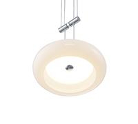 BANKAMP Centa lámpara colgante, 2 luces, níquel