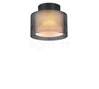 Bankamp Grand, lámpara de techo LED, antracita mate/vidrio Groove - ø20 cm , Venta de almacén, nuevo, embalaje original