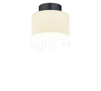 Bankamp Grand, lámpara de techo LED, antracita mate/vidrio opalino - ø20 cm