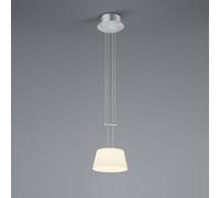 BANKAMP Lámpara colgante LED Conus, 1 luz, níquel