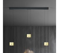BANKAMP Luce elevata Impulse 3 luces pan oro/negro