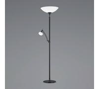 BANKAMP Opera lámpara LED de pie, brazo de lectura, negro