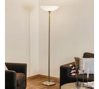 Bankamp Opera, pie con luz al techo LED, níquel mate - sin luz de lectura