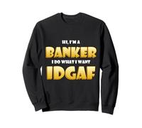 Banker Idgaf Meme Cute Occupation Costume Investment Bankers Sudadera