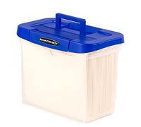 BANKERS BOX Caja de archivos de plástico portátil resistente con rieles para colgar, carta, 1 paquete (0086304)