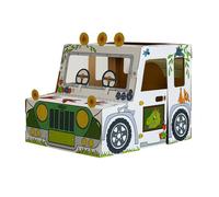 BANKERS BOX Casa de Juegos de Cartón Camión Dinosaurio para Niños XL (81,5 x 79,5 x 97,7 cm) - Casita para Colorear, Certificada FSC y Reciclable, Diversión Creativa - Desde 3 años