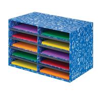 Bankers Box Clasificador de literatura con 10 compartimentos, individual (3384201)