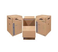 BANKERS BOX SmoothMove 8811001 - Caja de armario grande, 3 unidades