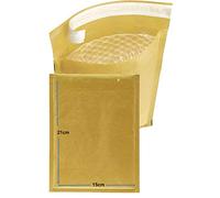 Bankers Box - Sobres y Bolsas Acolchados de Burbuja para Protección y Seguridad en Envíos y Transporte, Cierre Autoadhesivo, color Marrón, 100 Unidades, 150x210 mm (Nº13)