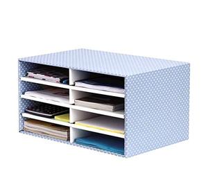 Bankers Box Style - Clasificador de sobremesa, azul y blanco