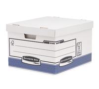 Bankers Box System - Contenedor de archivos automático, folio, azul