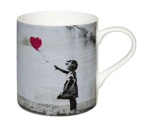 Banksy Girl with Balloon - Taza de cerámica (400 ml)