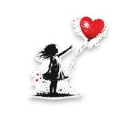 Banksy Stickers - Calcomanías de vinilo impermeables para niña con globo, 5