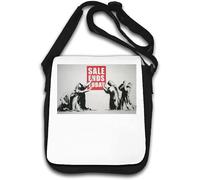 Banksy Street Art Sale Ends Today - Bolso de hombro, color blanco, White, Talla única