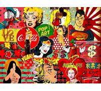 Banksyss Street Art Graffiti ,Abstract Póster ,Rompecabezas 1000 Piezas ,para Adulto Personalizado Desafío Juguetes ,Colorful Rompecabezas Dw398Sk