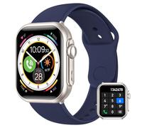 BANLVS Reloj Inteligente Hombre con Batería 1000mAh, 1.85'' AMOLED Smartwatch Hombre con Llamadas/120+ Modos Deportivos/5ATM Impermeable/SpO2/Pulsómetro/Sueño, Fitness Tracker para Android iOS, Azul