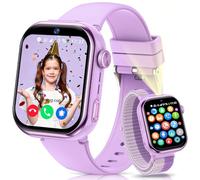 BANLVS Reloj Inteligente Niña, 4G Smartwatch Niña con GPS y Llamadas, Doble Cámara, Videollamada, SOS, Modo Escuela, Despertador, Linterna, IP68, Podómetro Regalo Niñas y Niños Púrpura 3 Años Garantía