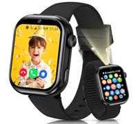BANLVS Reloj Inteligente Niño, 4G Smartwatch Niño con GPS y Llamadas, Doble Cámara, Videollamada, SOS, Modo Escuela, Despertador, Linterna, IP68, Podómetro, Regalo Niñas y Niños Negro, 3 Años Garantía