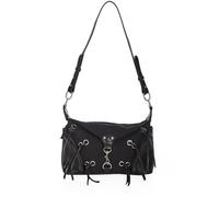 Banned Alternative Enola Tassle Mujer Bolsa de Mano Negro Poliuretano
