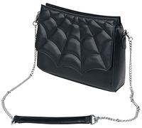 Banned Alternative Mabris Mujer Bolsa de Mano Negro/Plateado 100% Poliuretano