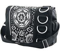 Banned Alternative Pentagram Unisex Mochila Bandolera Negro, 100% algodón, [Effekte/Besonderheiten] +