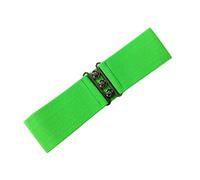 Banned Cinturón Elástico Ancho de estilo Retro Vintage 1950 - Verde neón (S)