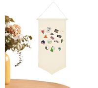 Banner de exhibición de pin de esmalte, tela broch broch insignias g organizador de pared de traje - banner de lona para tablas de pines, apartamentos, estudio R, salón, dormitorio, Se référer au