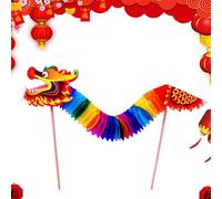 Banner de Guirnalda de Dragón de Papel | Guirnalda de Año Nuevo DIY Dragon Dance | Dragón de decoración del hogar, Regalo de corte de papel de baile de dragón de marioneta en Nuevo