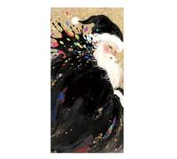 Banner decorativo para puerta de vacaciones con tema de adorno de árbol de Navidad para telón de fondo de fotografía, hecho de poliéster impermeable resistente a las arrugas para uso en interiores