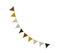 Banner Garland - Bandera de fiesta de algodón, vivero, multicolor, multicolor, multicolor para colgar | Decoración de pared de tela viva, decoración de cumpleaños alegre, habitación infantil colorida