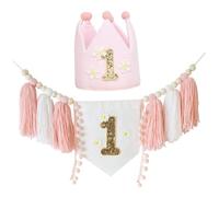 Banner para trona, 1er cumpleaños para niña, temática de margaritas, juego de 3 piezas, soldados de juguete