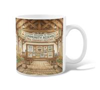 Banner - Taza de café de cerámica, diseño de flores rústicas de calabaza, otoño, naranja, taza para beber con asa, ideal para amigos, familiares, compañeros de trabajo, profesores, parejas, empleados