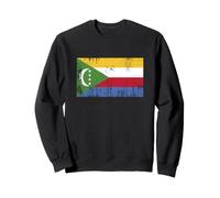 Banner Vintage Fan The Comoros Flag Retro Sudadera