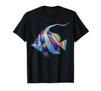 Bannerfish Abstracto Arte Marino Colorido Pez Camiseta