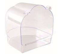 Baño angular de cristal para pájaros
