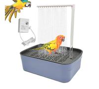 Baño Automático De Ducha para Pájaros | Fuente De Agua Corriente para Ducha Interior para Loros, De Baño Silencioso para Pelucas, Juguete De Piscina Práctico para Amante