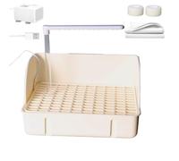 Baño automático para matar - Base de lluvia comercial con bomba para uso de jaula, baño de estrés con función de flujo de agua continuo, contenedor para loros para conuciones Parroc