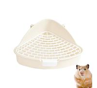 baño Conejito, Caja Arena Triangular Alta Capacidad para Inodoro Mascotas, antisalpicaduras, para Inodoro Esquina para Mascotas, extraíble para Gatos Rianpesn