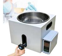Baño de aceite y agua a temperatura constante de laboratorio, con baño de agua de acero inoxidable y pantalla de control de temperatura,for destilación y calentamiento de reactivos químicos(5L)