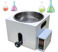 Baño de agua de laboratorio, calentador termostático de acero inoxidable con control PID a 250 ℃, dispositivo de calefacción digital para experimentos químicos y biológicos, capacidad de 5 litros