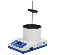 Baño de Agua para Laboratorio, Olla calefactora con agitador magnético, Mezclador Digital con Soporte Ajustable, Placa calefactora para baño de Agua y baño de Aceite para matraces esféricos